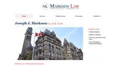 Desktop Screenshot of marksonlaw.com